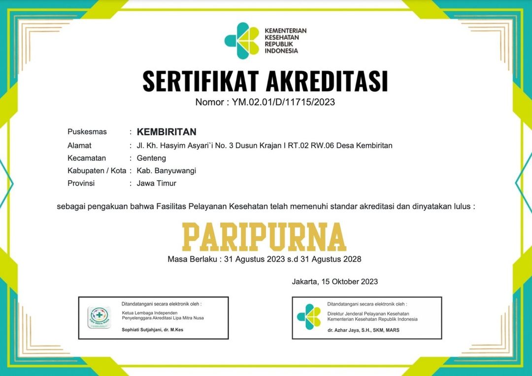 Puskesmas Banyuwangi Raih Akreditasi Paripurna untuk Pelayanan Berkualitas