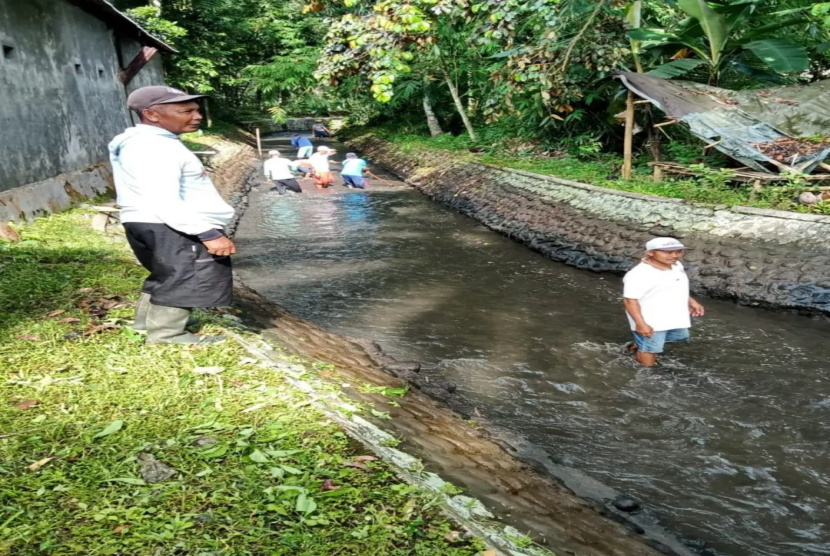 DPU Pengairan Banyuwangi Lakukan Pembersihan Saluran Irigasi Berkala